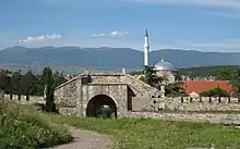 Photographie de la mosquée Mustafa Pacha vue de la forteresse
