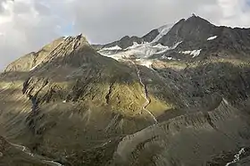 Vue de la Mutmalspitze (sur la droite).