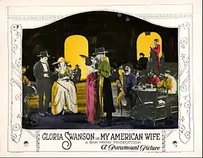 Description de l'image My American Wife lobby card.jpg.