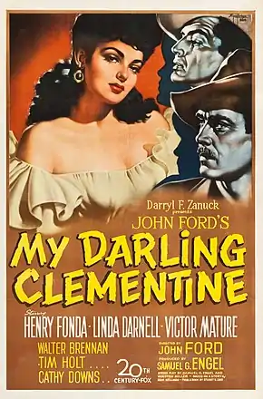 Description de l'image My Darling Clementine (1946 poster).jpg.