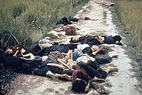 Une des photos du massacre de My Lai prises par Haeberle : "La plupart étaient des femmes et des enfants. On aurait dit qu'ils essayaient de s'enfuir."