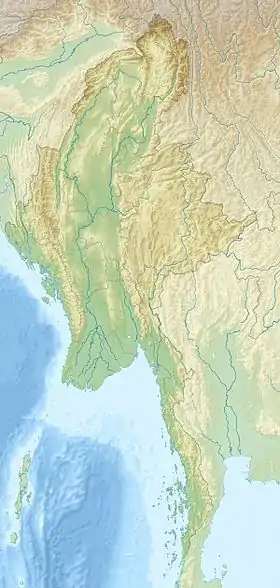 Voir sur la carte topographique de Birmanie