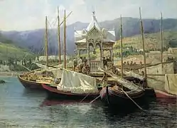 Débarcadère à Yalta, 1890, Musée réserve de Vladimir-Souzdal.