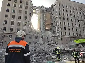 Image illustrative de l’article Bombardement du bâtiment de l'administration régionale de Mykolaïv
