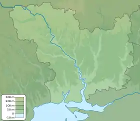Voir sur la carte topographique de l'oblast de Mykolaïv