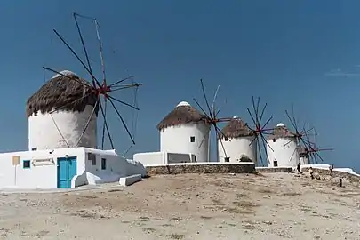 Moulins à Mykonos.