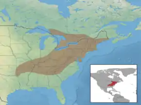 Description de l'image Myotis leibii distribution.png.