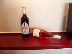 Crème de myrtille et vin rosé