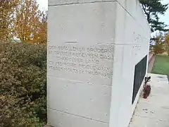 Monument allemand aux morts de Thuringe.