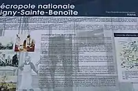 Panneau informatif sur la Bataille de Guise.