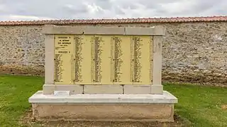Stèle de l'ossuaire.
