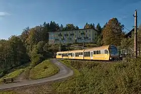 Automotrice "Himmelstreppe" près de Winterbach.