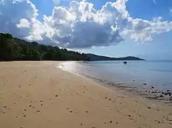 La plage de N'Gouja est l'une des plus appréciées de Mayotte.