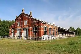 Ancienne halle de la gare frontalière d'Essen, à la frontière belgo-hollandaise.
