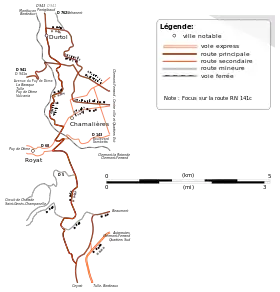 Carte de la route.