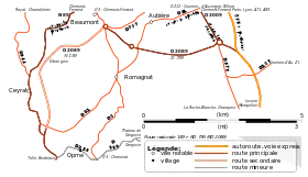 Carte de la route.