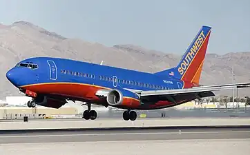 Boeing 737 de Southwest Airlines à LAS.