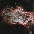 Image créée en utilisant les observations en rayons X de Chandra et les observations en infrarouge de l'observatoire spatial Spitzer.
