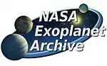 Logo de NASA Exoplanet Archive