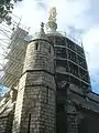 Le monument à Notre-Dame d'Étang en restauration, en septembre 2015