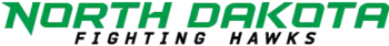 Description de l'image ND Fighting Hawks wordmark.png.