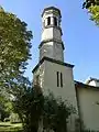 Le clocher de la Chapelle de Bon Rencontre.