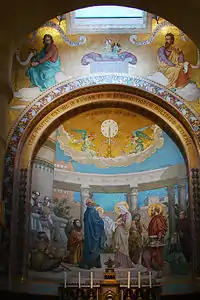 La Présentation de Jésus au temple (1902), mosaïque, basilique Notre-Dame-du-Rosaire de Lourdes.