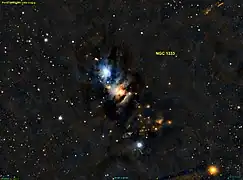 La nébuleuse en lumière visible par le relevéPan-STARRS