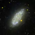 NGC 2976 en ultraviolet par le télescope spatial GALEX.