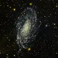 NGC en ultraviolet par le télescope spatial GALEX.