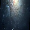 Autre image de NGC 3621 par le télescope spatial Hubble.