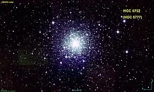 NGC 6752 dans le domaine de l'infrarouge par le relevé 2MASS.