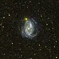 NGC 7496 vue dans le domaine des Ultraviolets par le télescope spatial GALEX.