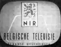 Logo de NIR-Belgische Televisie-Vlaamse uitzendingen du 31 octobre 1953 à 1967.