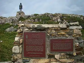Monument commémorant l'arrivée de Jean Cabot au Nouveau-Monde, cap Bonavista, Terre-Neuve.