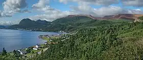 Vue du pic a Tenerife (dernier plan à gauche).