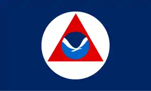 Le drapeau des navires de la NOAA à partir de 1970.