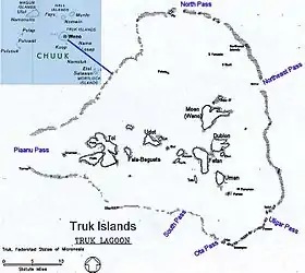 Les îles Truk et le lagon de Truk, Chuuk