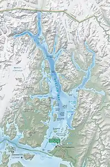 Carte de Glacier Bay