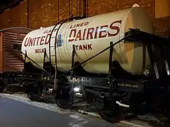 Citerne pour le transport de lait en Angleterre.