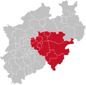 Localisation de District d'Arnsberg
