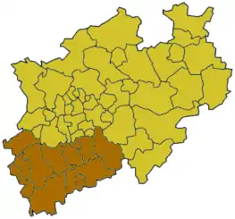 Localisation de District de Cologne