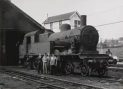 La 6013 en mai 1957 peu avant sa démolition.