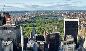 Central Park vu depuis le Rockefeller Center.