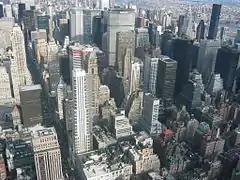 Une ville nord-américaine : New York (quartier des affaires de Midtown, Manhattan)