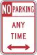 Stationnement interdit dans l'État de New York, NYSDOT NYP1-2.