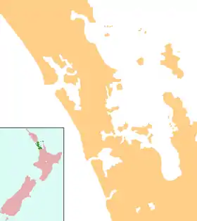 Voir sur la carte administrative d'Auckland