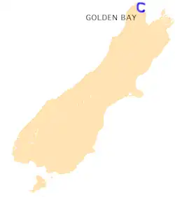 Position de Golden Bay