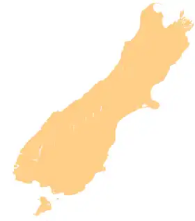 (Voir situation sur carte : île du Sud)