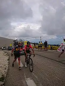 Nacer Bouhanni au Mont Ventoux lors du Tour de France 2021.